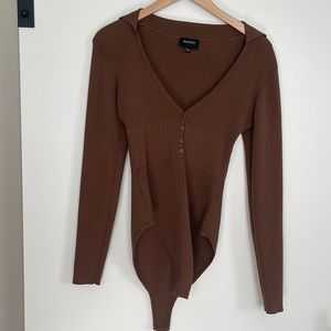 Brown bodysuit